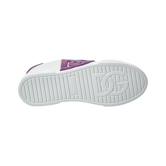 Dolce & Gabbana Portofino Leather Sneaker, White - Picture 4 of 5